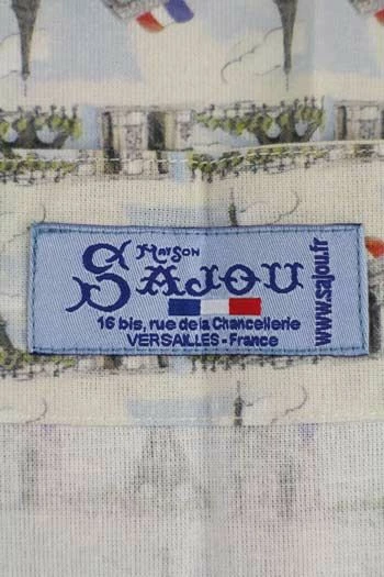 Tablier Japonais Tissu Tours Eiffel 5 Tablier Japonais Tissu Tours Eiffel – Image 5