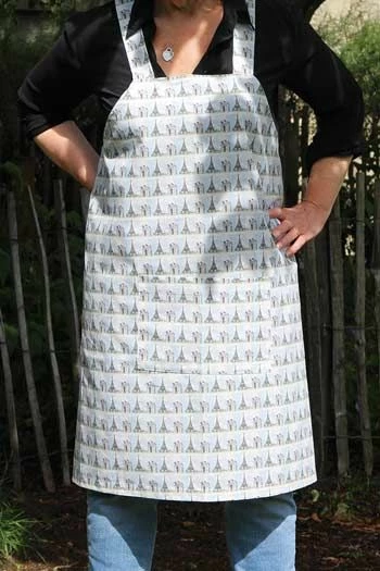 Tablier Japonais Tissu Tours Eiffel 1 Tablier Japonais Tissu Tours Eiffel