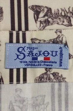 Tablier Japonais Toile De Jouy Grise -artisanat Soldes Magasin tablier japonais toile de jouy grise 4