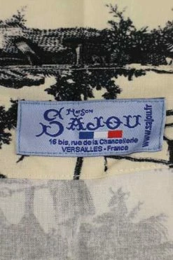 Tablier Japonais Toile De Jouy Noire 9 Tablier Japonais Toile De Jouy Noire -artisanat Soldes Magasin tablier japonais toile de jouy noire 4