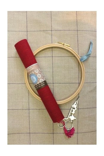 Tambour Broderie En Bois Taille 17 Cm 3 Tambour Broderie En Bois Taille 17 Cm – Image 3