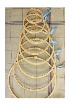 Tambour Broderie En Bois Taille 20 Cm -artisanat Soldes Magasin tambour broderie en bois taille 20 cm 2