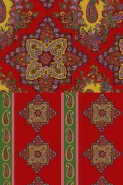 Tissu Coton Au Mètre Cachemire Andrinople 1 -artisanat Soldes Magasin tissu coton au metre cachemire andrinople 1 2