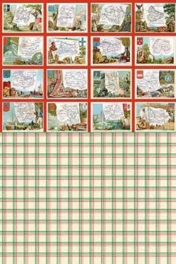 Tissu Coton Au Mètre Carreaux Rouges Et Verts -artisanat Soldes Magasin tissu coton au metre carreaux rouges et verts 2