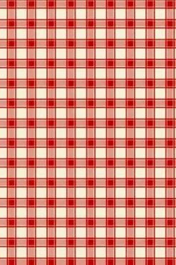 Tissu Coton Au Mètre Damas Carreaux Rouges