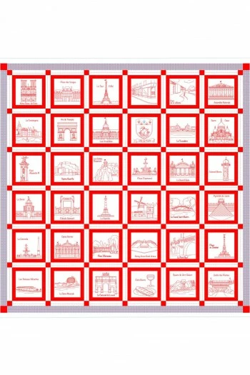 Tissu Coton Au Mètre Façon Patchwork Rouge 2 Tissu Coton Au Mètre Façon Patchwork Rouge – Image 2