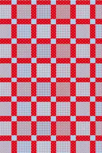 Tissu Coton Au Mètre Façon Patchwork Rouge 1 Tissu Coton Au Mètre Façon Patchwork Rouge