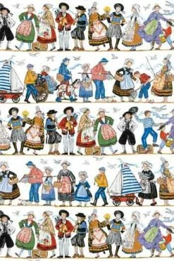 Tissu Coton Au Mètre Farandole Bretonne