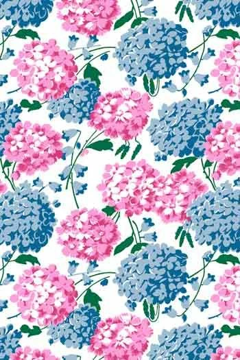 Tissu Coton Au Mètre Hortensias Roses Et Bleus 1 Tissu Coton Au Mètre Hortensias Roses Et Bleus