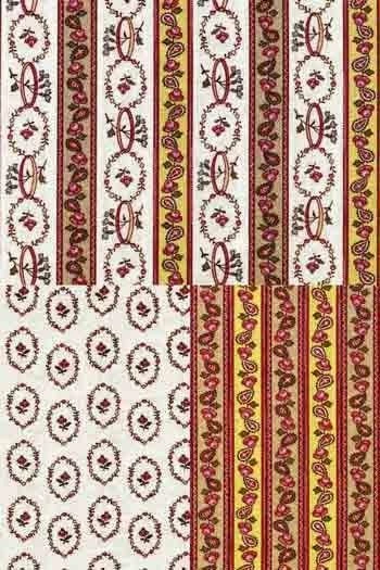 Tissu Coton Au Mètre Léontine Roses Et Rayures 3 Tissu Coton Au Mètre Léontine Roses Et Rayures – Image 3