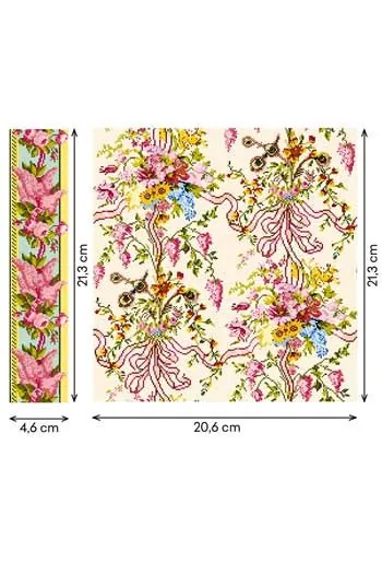 Tissu Coton Au Mètre Marie Antoinette Château 2 Tissu Coton Au Mètre Marie Antoinette Château – Image 2