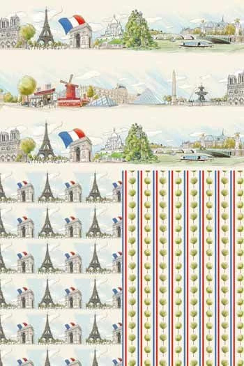 Tissu Coton Au Mètre Paris Et La Tour Eiffel 3 Tissu Coton Au Mètre Paris Et La Tour Eiffel – Image 3