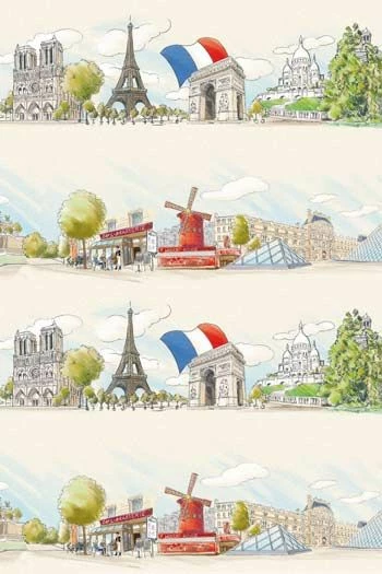 Tissu Coton Au Mètre Paris Et La Tour Eiffel 1 Tissu Coton Au Mètre Paris Et La Tour Eiffel