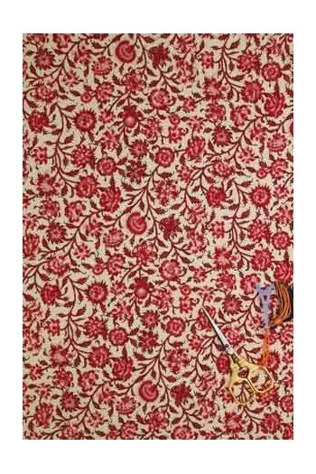 Tissu Indienne Au Mètre Fond Beige N°65 2 Tissu Indienne Au Mètre Fond Beige N°65 – Image 2