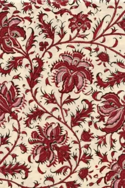 Tissu Indienne Au Mètre Fond Beige N°66