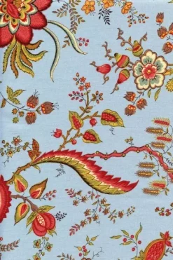 Tissu Indienne Au Mètre Fond Bleu Ciel N°31