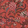 Tissu Indienne Au Mètre Fond Corail N°40