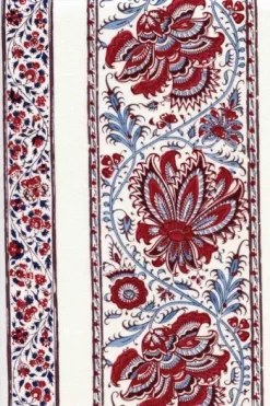 Tissu Indienne Au Mètre Fond écru N°13