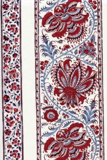 Tissu Indienne Au Mètre Fond écru N°13 1 Tissu Indienne Au Mètre Fond écru N°13