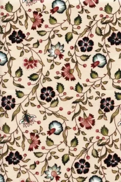 Tissu Indienne Au Mètre Fond écru N°25
