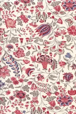 Tissu Indienne Au Mètre Fond écru N°36