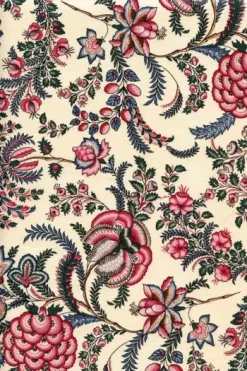 Tissu Indienne Au Mètre Fond écru N°39