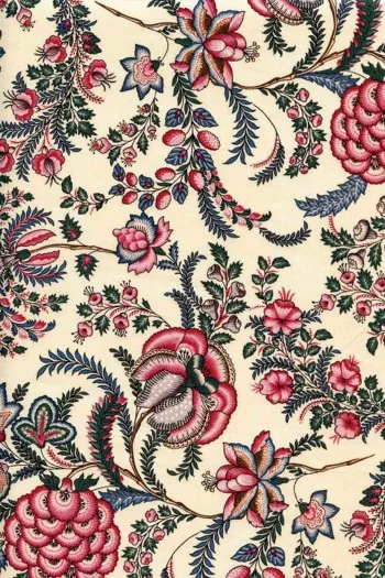 Tissu Indienne Au Mètre Fond écru N°39 1 Tissu Indienne Au Mètre Fond écru N°39
