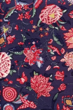 Tissu Indienne Au Mètre Fond Gris Foncé N°06