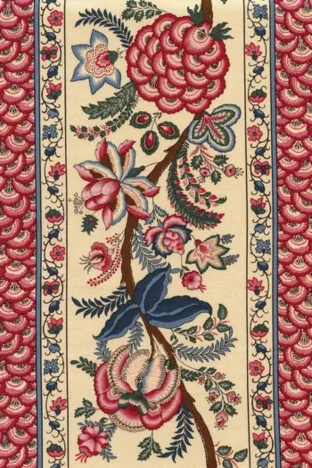 Tissu Indienne Au Mètre Fond Sable N°34 1 Tissu Indienne Au Mètre Fond Sable N°34