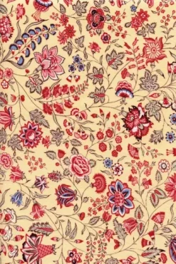 Tissu Indienne Au Mètre Fond Thé N°24