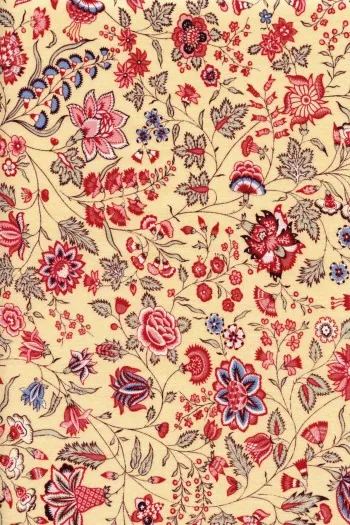 Tissu Indienne Au Mètre Fond Thé N°24 1 Tissu Indienne Au Mètre Fond Thé N°24