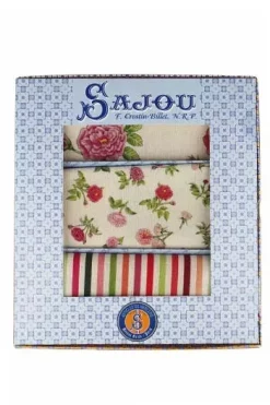 Tissus Roses Joséphine 3 Coupons Boîte Cadeau