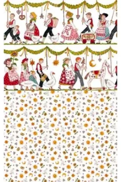 Toile Cirée Farandole Alsacienne En Coupon -artisanat Soldes Magasin toile ciree farandole alsacienne en coupon 3