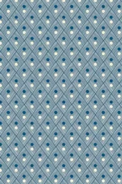 Toile Cirée Plaisirs Campagne Bleu 1 - Coupon