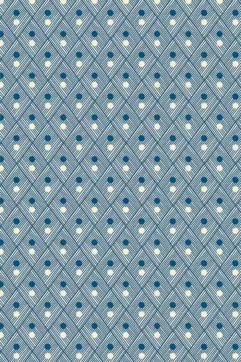 Toile Cirée Plaisirs Campagne Bleu 1 - Coupon 1 Toile Cirée Plaisirs Campagne Bleu 1 - Coupon