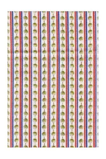 Toile Cirée Rayures Bleu Blanc Rouge - Coupon 1 Toile Cirée Rayures Bleu Blanc Rouge - Coupon