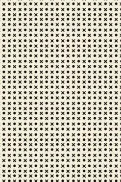 Toile Cirée Travaux Noir 1 - Coupon