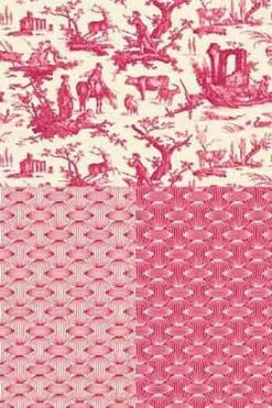 Toile De Jouy Au Mètre Plaisirs Campagne Rose 1 5 Toile De Jouy Au Mètre Plaisirs Campagne Rose 1 -artisanat Soldes Magasin toile de jouy au metre plaisirs campagne rose 1 2