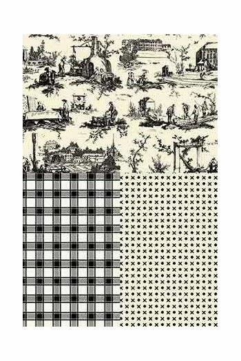 Toile De Jouy Au Mètre Travaux Noir 1 3 Toile De Jouy Au Mètre Travaux Noir 1 – Image 3