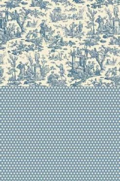 Toile De Jouy Bleu Ciel Au Mètre Motif Miniature 7 Toile De Jouy Bleu Ciel Au Mètre Motif Miniature -artisanat Soldes Magasin toile de jouy bleu ciel au metre motif miniature 1