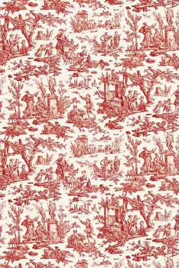 Toile De Jouy Bleu Ciel Au Mètre Motif Miniature 4 Toile De Jouy Bleu Ciel Au Mètre Motif Miniature – Image 4