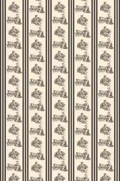 Toile De Jouy Grise Au Mètre Offrande Amour 1