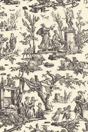 Toile De Jouy Grise Au Mètre Offrande Amour 1 Toile De Jouy Grise Au Mètre Offrande Amour