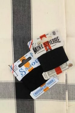 Torchon à Broder Coton Centre Toile Aïda - Noir -artisanat Soldes Magasin torchon a broder coton centre toile aida noir 2