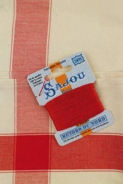 Torchon à Broder Coton Centre Toile Aïda - Orange -artisanat Soldes Magasin torchon a broder coton centre toile aida orange 2