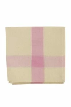 Torchon à Broder Coton Centre Toile Aïda - Rose