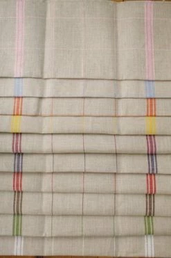 Torchon à Broder Lin Naturel Carreaux Prune 6 Torchon à Broder Lin Naturel Carreaux Prune -artisanat Soldes Magasin torchon a broder lin naturel carreaux prune 1