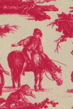 Torchon Coton Toile De Jouy Rose -artisanat Soldes Magasin torchon coton toile de jouy rose 1