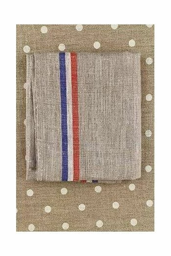 Torchon Lin Rustique Bande Bleu Blanc Rouge 3 Torchon Lin Rustique Bande Bleu Blanc Rouge – Image 3