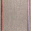 Torchon Lin Rustique Bande Bleu Blanc Rouge
